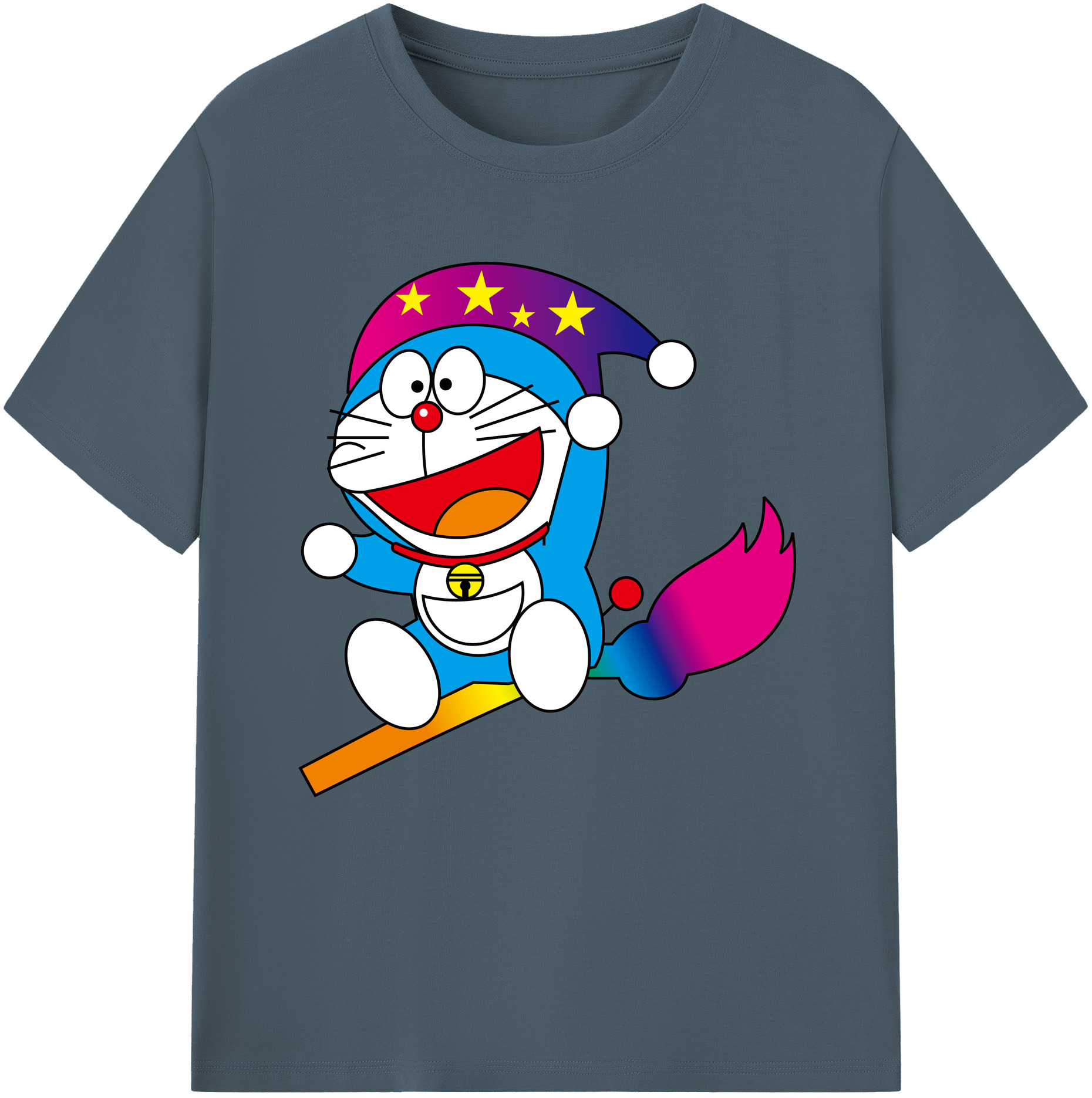 （画像用） ドラえもん Doraemon 綿100％半袖Tシャツ（フロントプリント）
